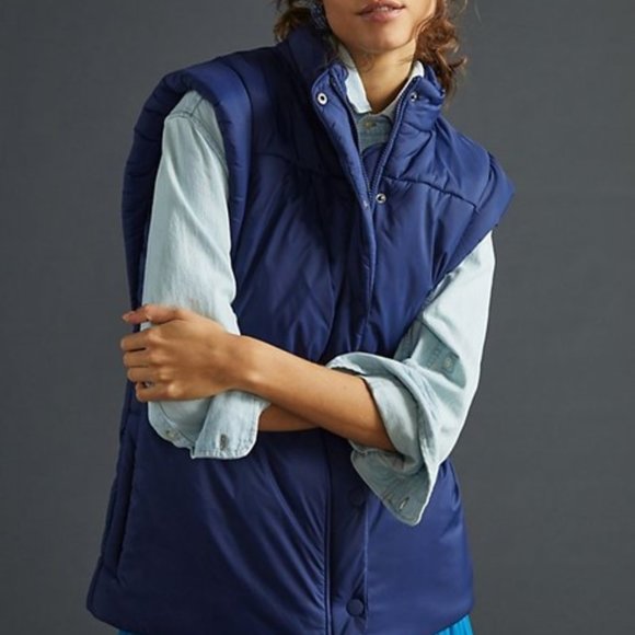 Anthropologie X Maeve Snap-Sleeve Puffer Jacket - Picture 3 of 5